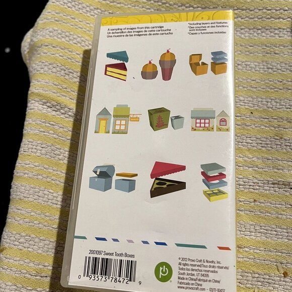 Cricut Projects Art Cartridge Sweet Tooth Boxes 2001097 New/Old Stock 2012 - Picture 2 of 3